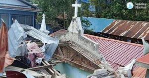 മ്യാന്‍മറില്‍ പുതിയതായി രൂപീകരിച്ച രൂപതയുടെ കത്തീഡ്രല്‍ സൈനിക ബോംബാക്രമണത്തില്‍ തകര്‍ന്നു