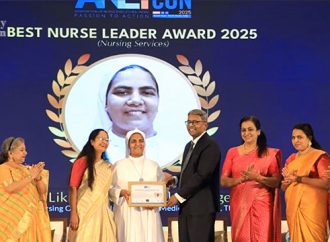 സിസ്റ്റര്‍ ലിഖിതക്ക് ബെസ്റ്റ് നേഴ്‌സ് ലീഡര്‍ അവാര്‍ഡ്