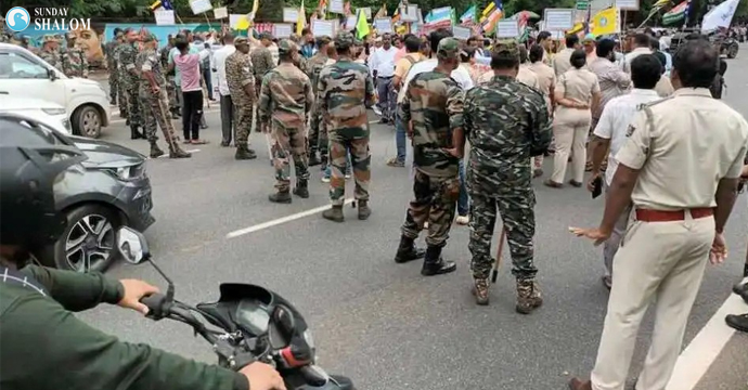 നീതിനീഷേധവും അതിക്രമങ്ങളും അവസാനിപ്പിക്കണം; പ്രതിഷേധവുമായി ഒഡീഷയിലെ ക്രൈസ്തവര്‍ തെരുവിലിറങ്ങി