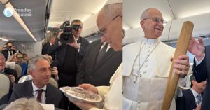 ഇതെങ്ങനെ സുരക്ഷ പരിശോധന കടന്ന് വിമാനത്തില്‍ എത്തി… വിമാനത്തില്‍ വച്ച് മാധ്യമപ്രവര്‍ത്തകനോട് പാപ്പായുടെ ചോദ്യം