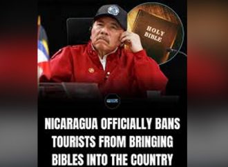 വിനോദസഞ്ചാരികള്‍ രാജ്യത്തേക്ക് ബൈബിളുകള്‍ കൊണ്ടുവരുന്നത് വിലക്കി നിക്കരാഗ്വ