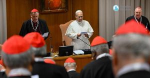 ഐക്യം ആകര്‍ഷിക്കും വിഭാഗീയത ചിതറിക്കും; കര്‍ദിനാള്‍മാരുടെ കണ്‍സിസ്റ്ററിയില്‍ മാര്‍പാപ്പ